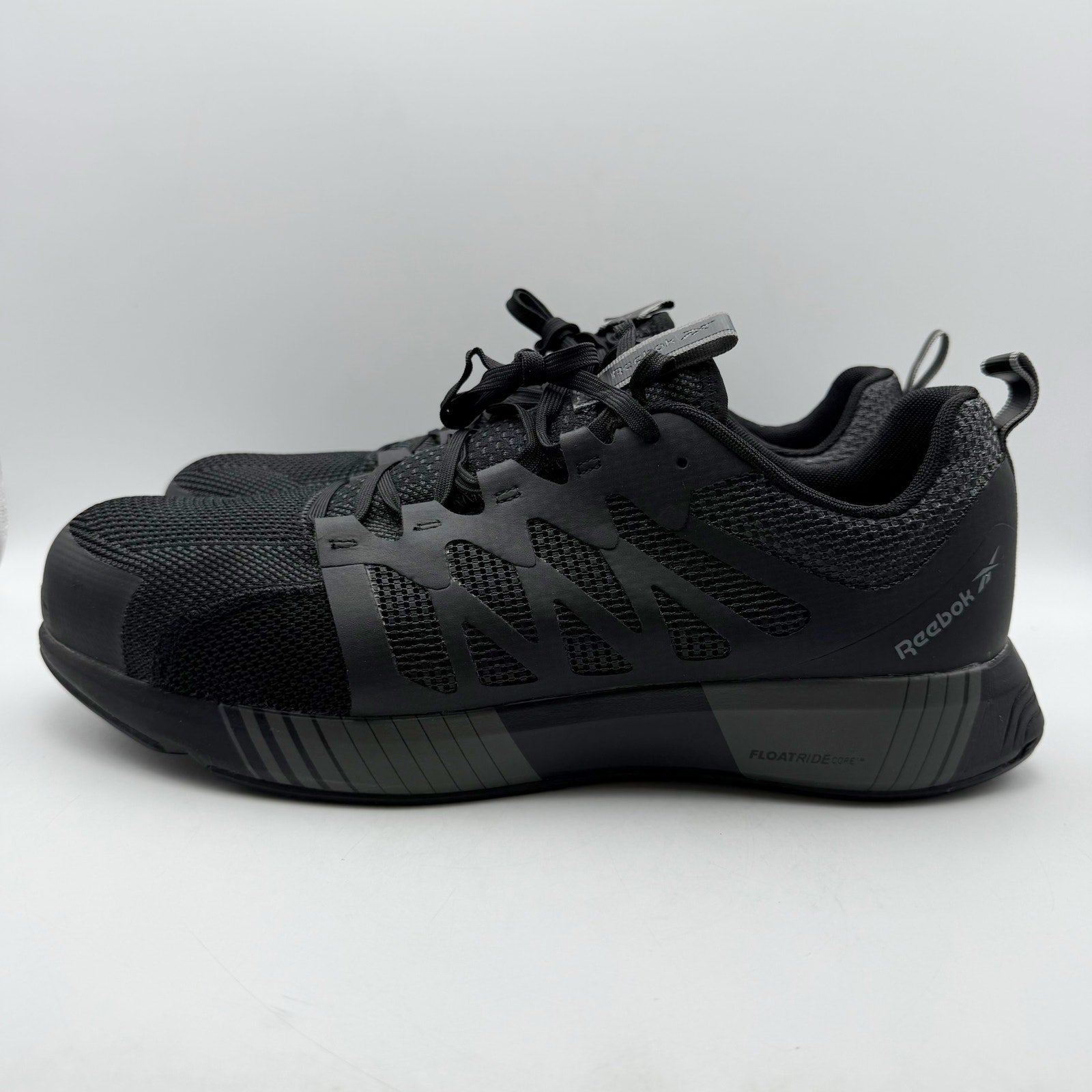 Reebok Work Womens Fusion Flexweave Sneaker 7.5 M Black EH Comp Toe SR NIB
