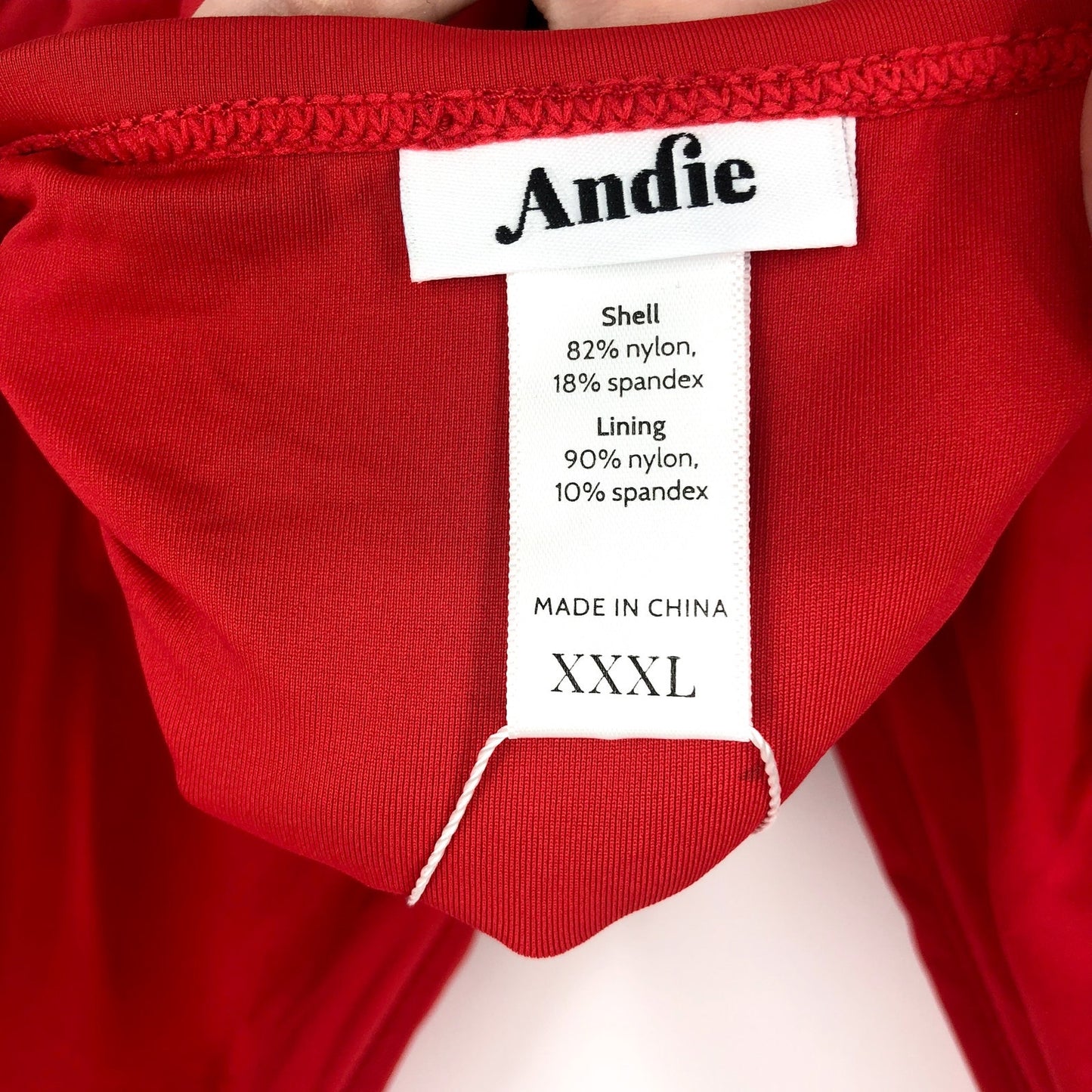 ANDIE SWIM Sardinia One Piece Swimsuit XXXL US 20 Cherry Red Plunge