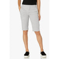 VINCE Womens Coin Pkt Bermuda Shorts Size 6 Grey Fog Stretch Flat Front NWOT