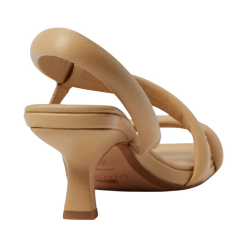 Vince Womens Coline Sandal Heel US 5.5M EU 35.5 Tan Nude Leather NIB