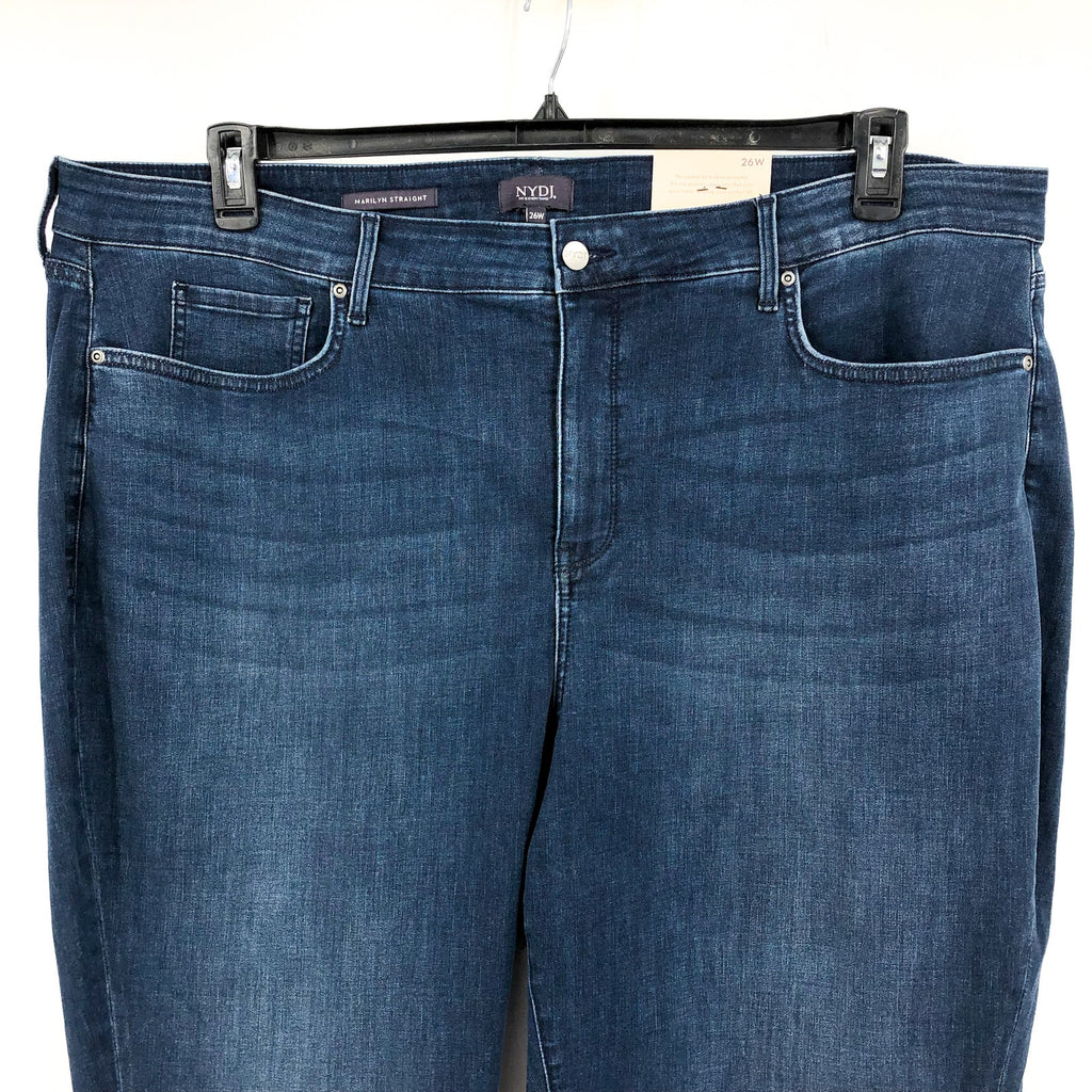 NYDJ Women's Marilyn Straight Ankle Jeans 26W Ibiza Blues High Rise NWT