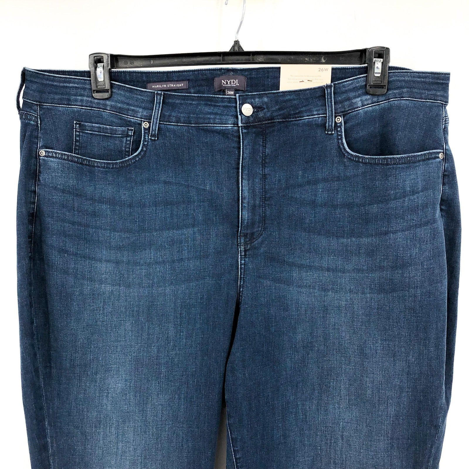 NYDJ Women's Marilyn Straight Ankle Jeans 26W Ibiza Blues High Rise NWT