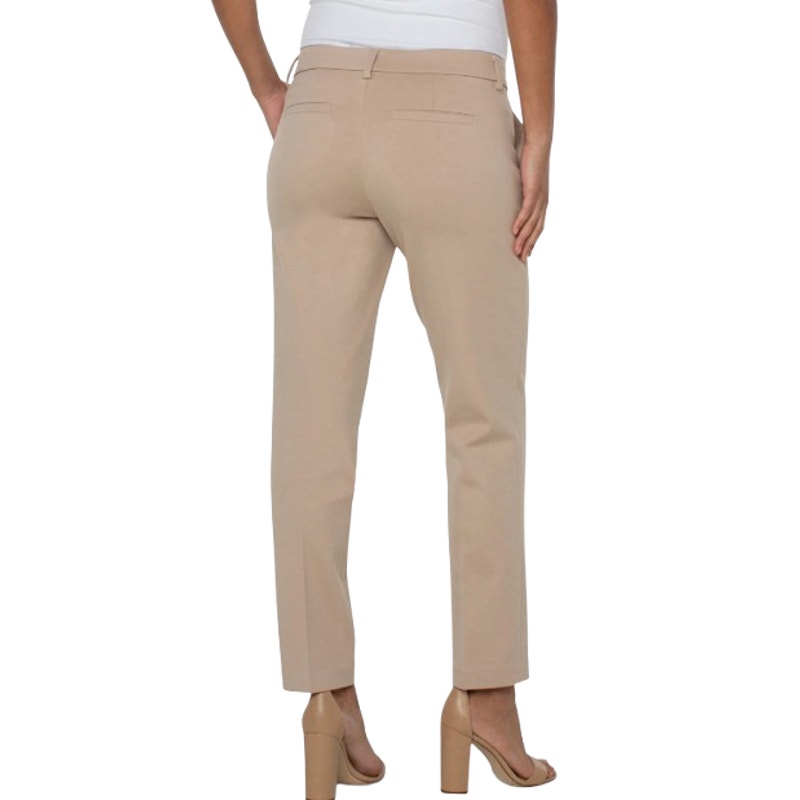 LIVERPOOL Women's Kelsey Knit Trouser Size 6 - 28 Biscuit Tan Super Stretch NWT