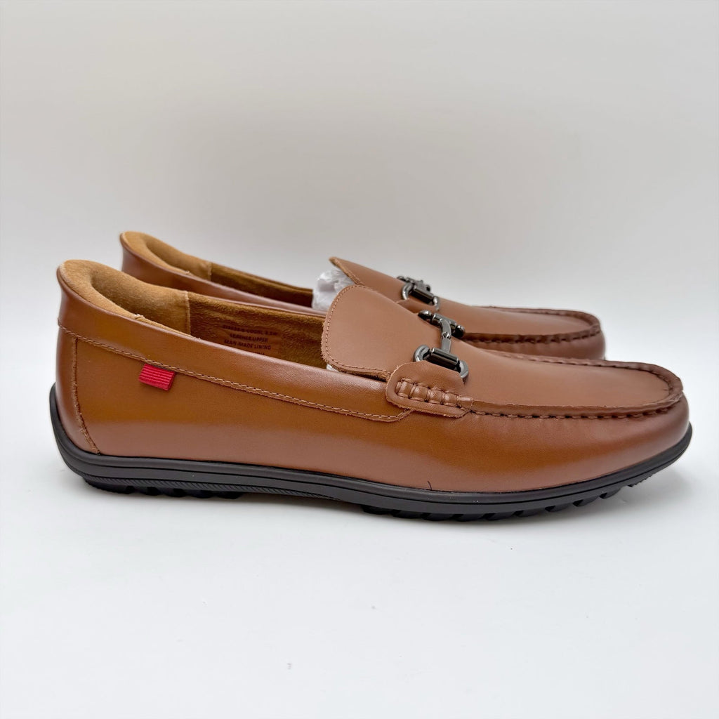 Marc Joseph New York Mens Elliot Road Loafers Size 8.5 Wide Brown Leather NIB