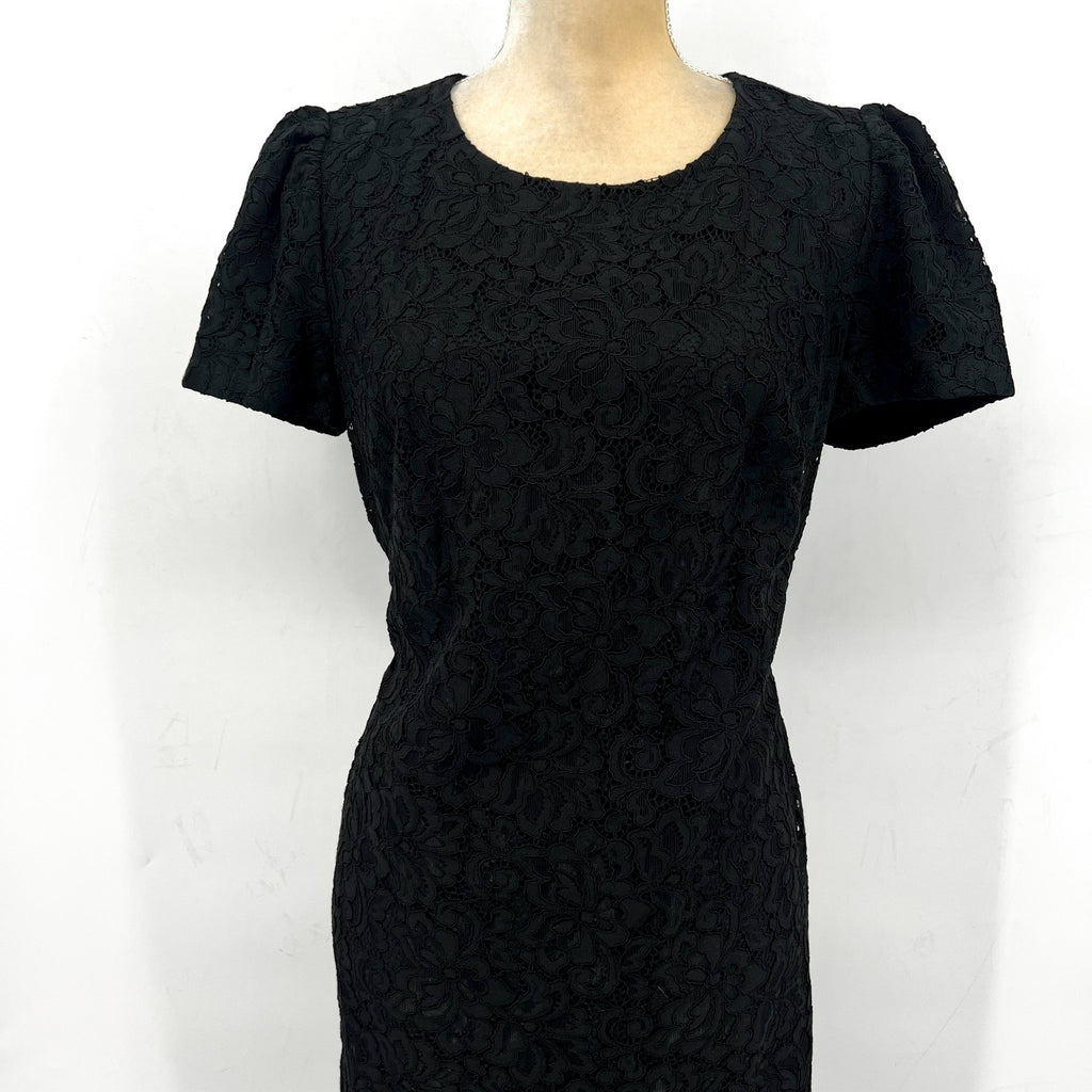 Lauren Ralph Lauren Women's Floral Lace Sheath Dress Size 10 Black SS NWT