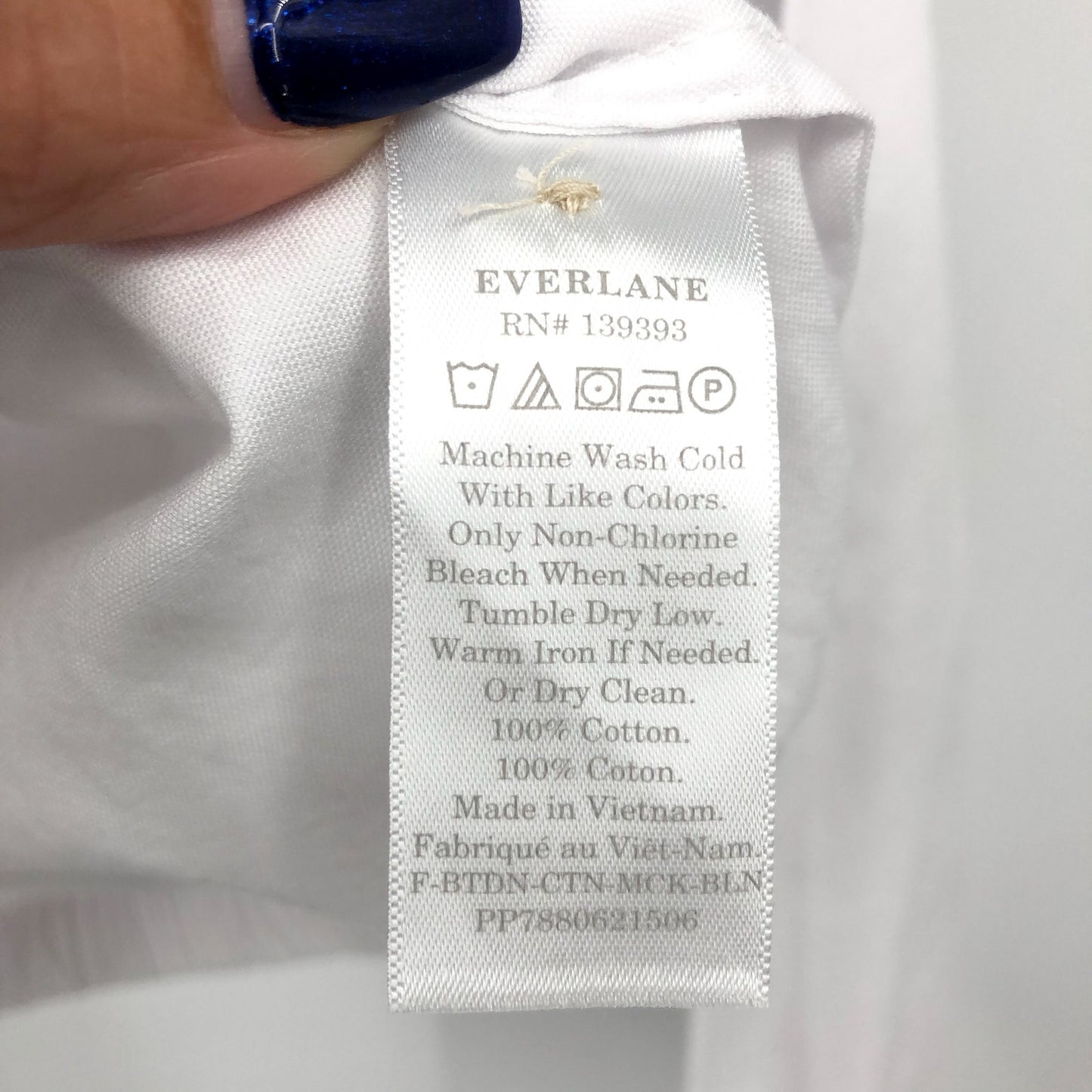 EVERLANE Women's The Mockneck Bubble Top White XXS