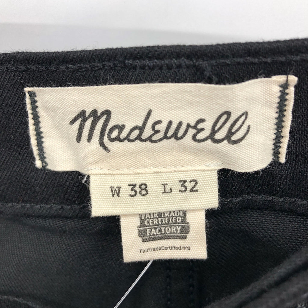MADEWELL Men's Slim Jeans 38x32 Black Bainhart Wash COOLMAX Denim ND479 NWT