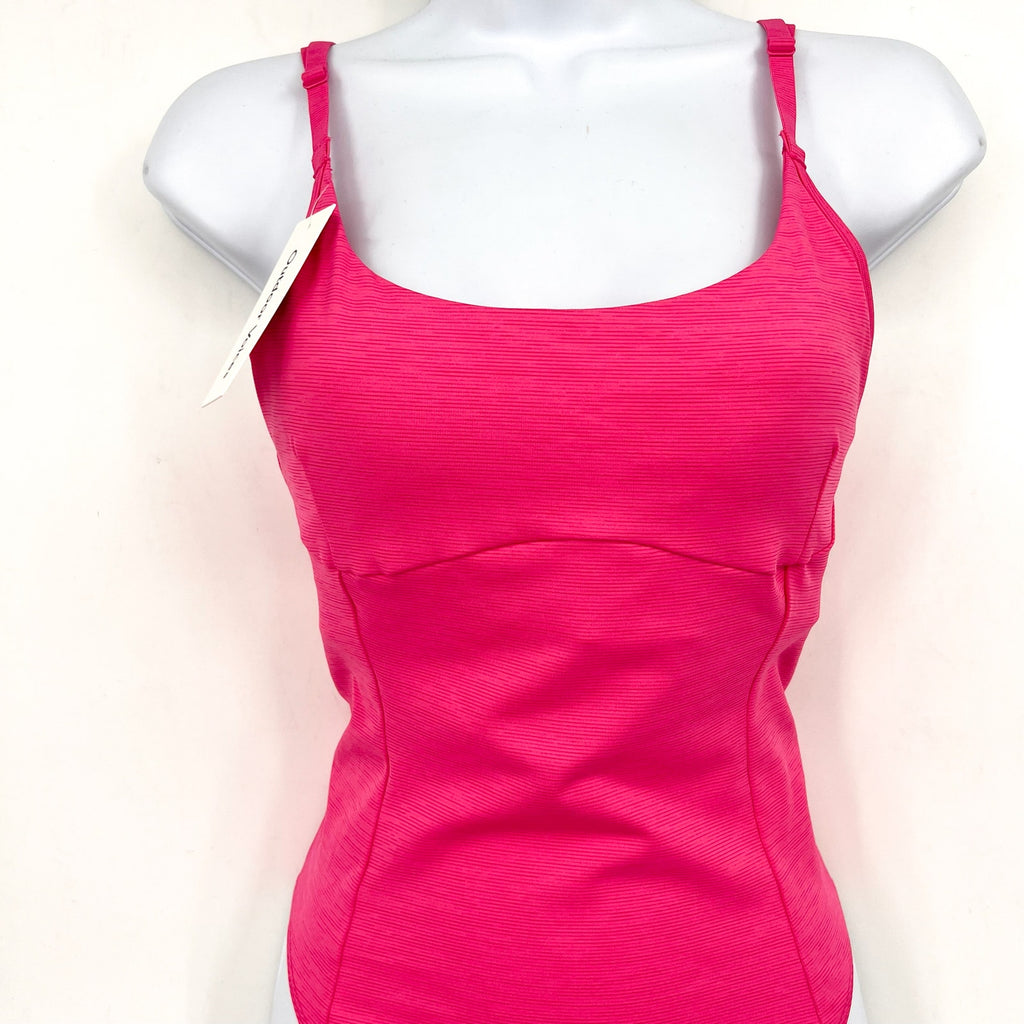 OUTDOOR VOICES Women's TechSweat Leotard Small PINK CERISE Tank NWT