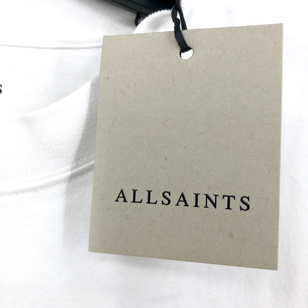 ALLSAINTS Men's Plateau Crew T-Shirt Large Optic White Multi Short Sleeve NWT