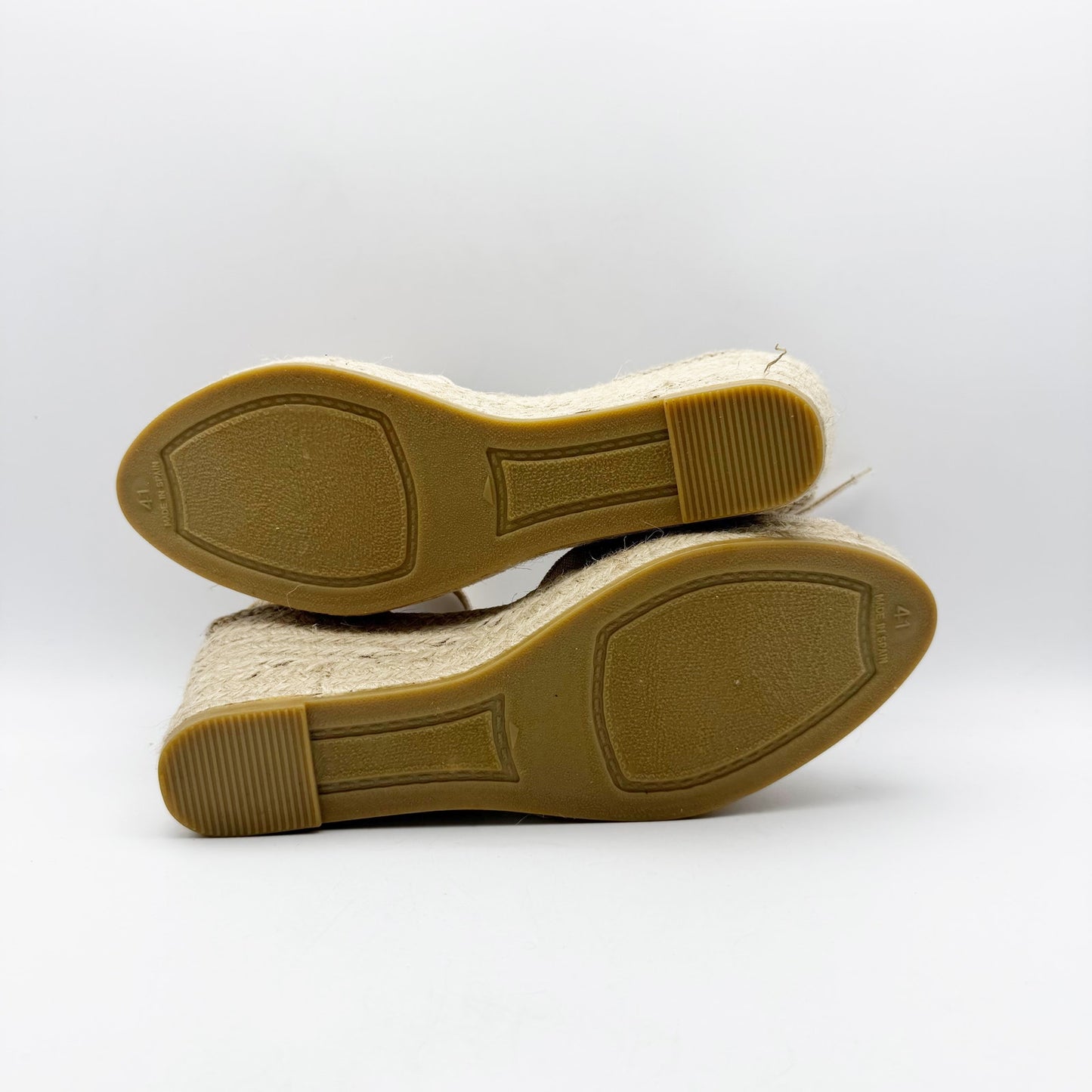 Toni Pons Womens Lua-NT Wedge Heels EU 41 US 10.5 Cream Espadrille Sandals