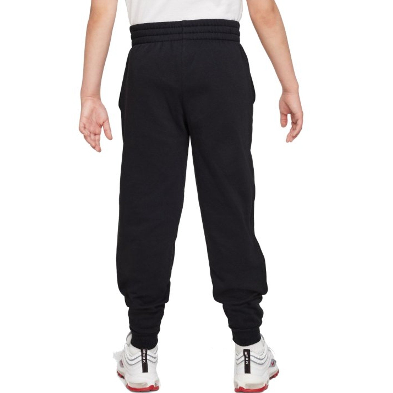 NIKE Kids Sportswear Club Fleece Joggers Pants Large Black White Boys Girls NWT