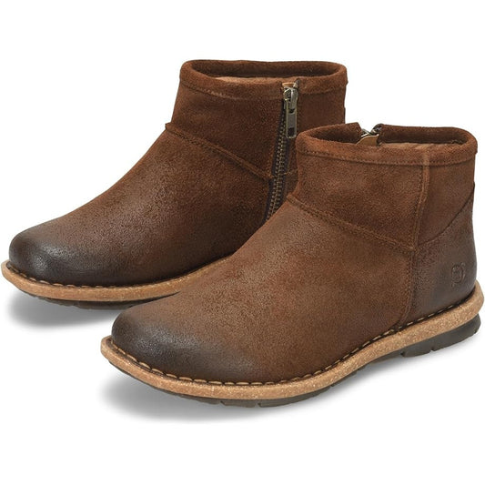Born Womens Tinley Ankle Booties US 11 M EU 41.5 Brown Suede