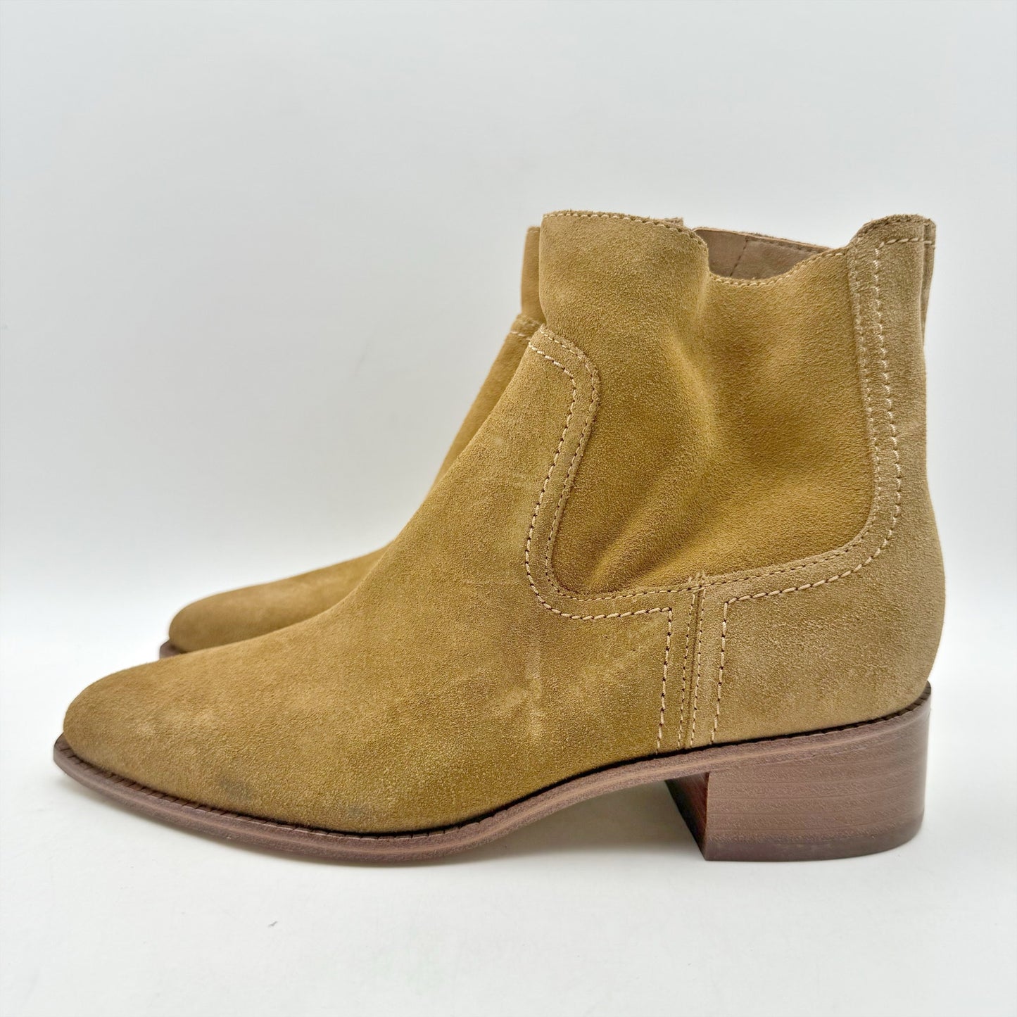 Cole Haan Womens Naia Ankle Bootie US 6 B EU 36 Brown Suede NWOB