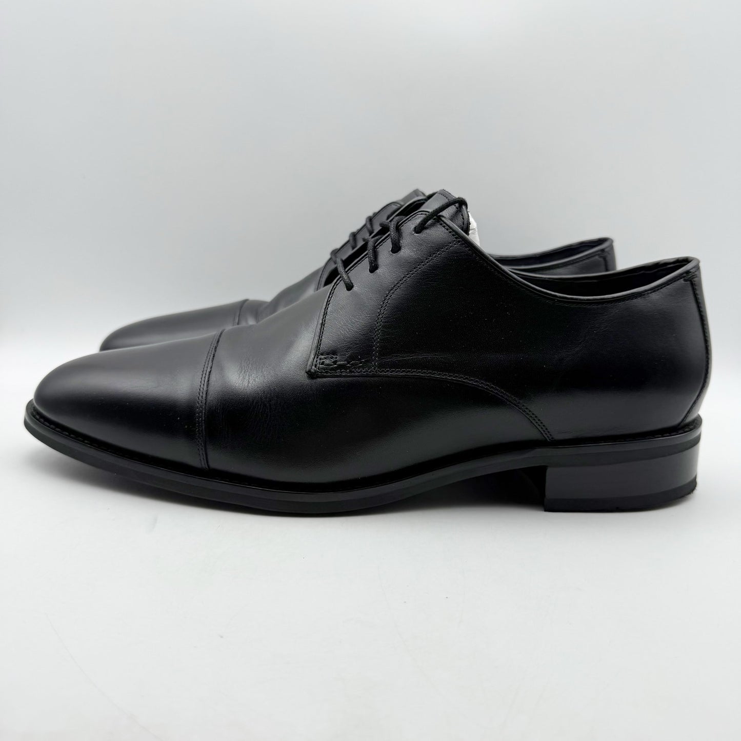 Cole Haan Mens Lenox Hill Cap Oxford Shoes US 11.5 Wide Black Leather NIB