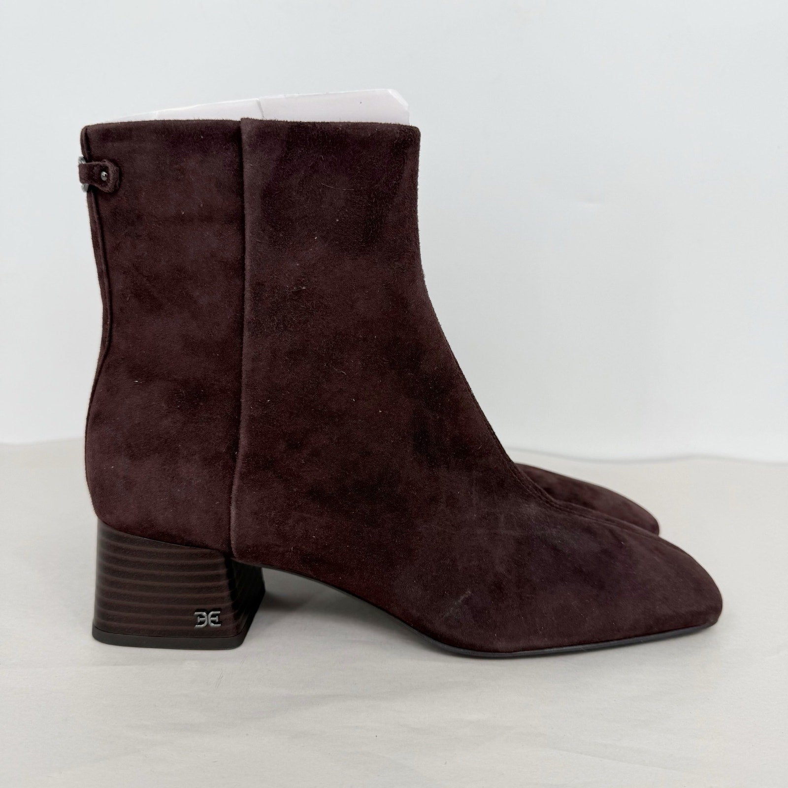 Sam Edelman Womens Paige Ankle Boots US 9 M Brown Suede NWOB