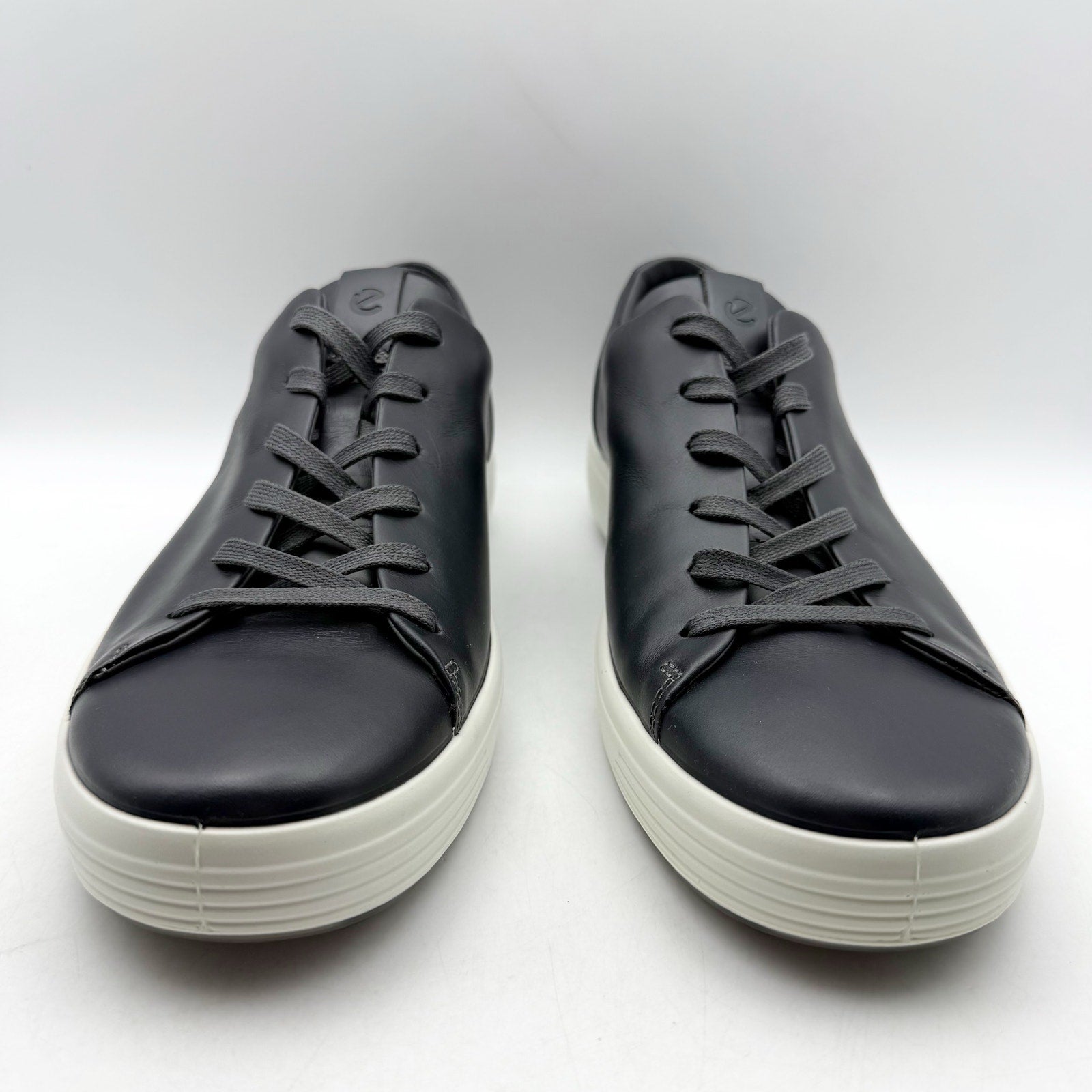 ECCO Mens Soft 7 Premier Sneakers EU 43 US 9-9.5 Black Leather NIB
