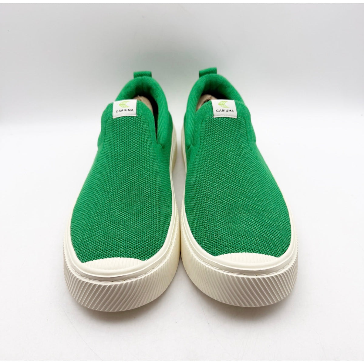 Cariuma IBI Slip On Casual Sneakers Mens 10.5 Womens 12 Green Knit Bamboo NIB