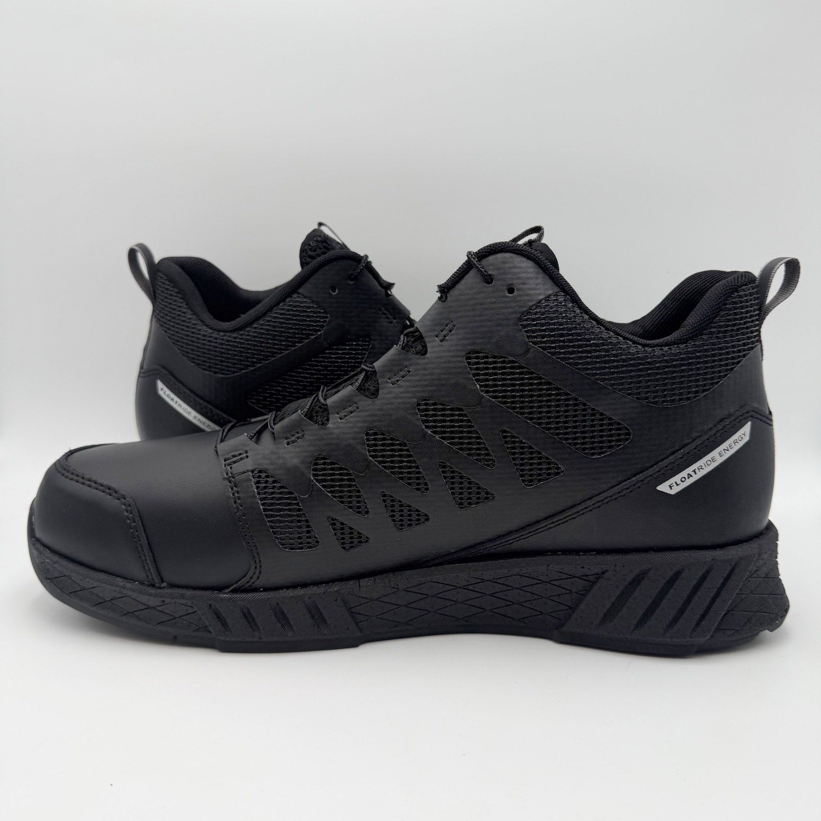 REEBOK Mens Floatride Energy Tactical Mid Work Boots Size 16 M Black SR NIB