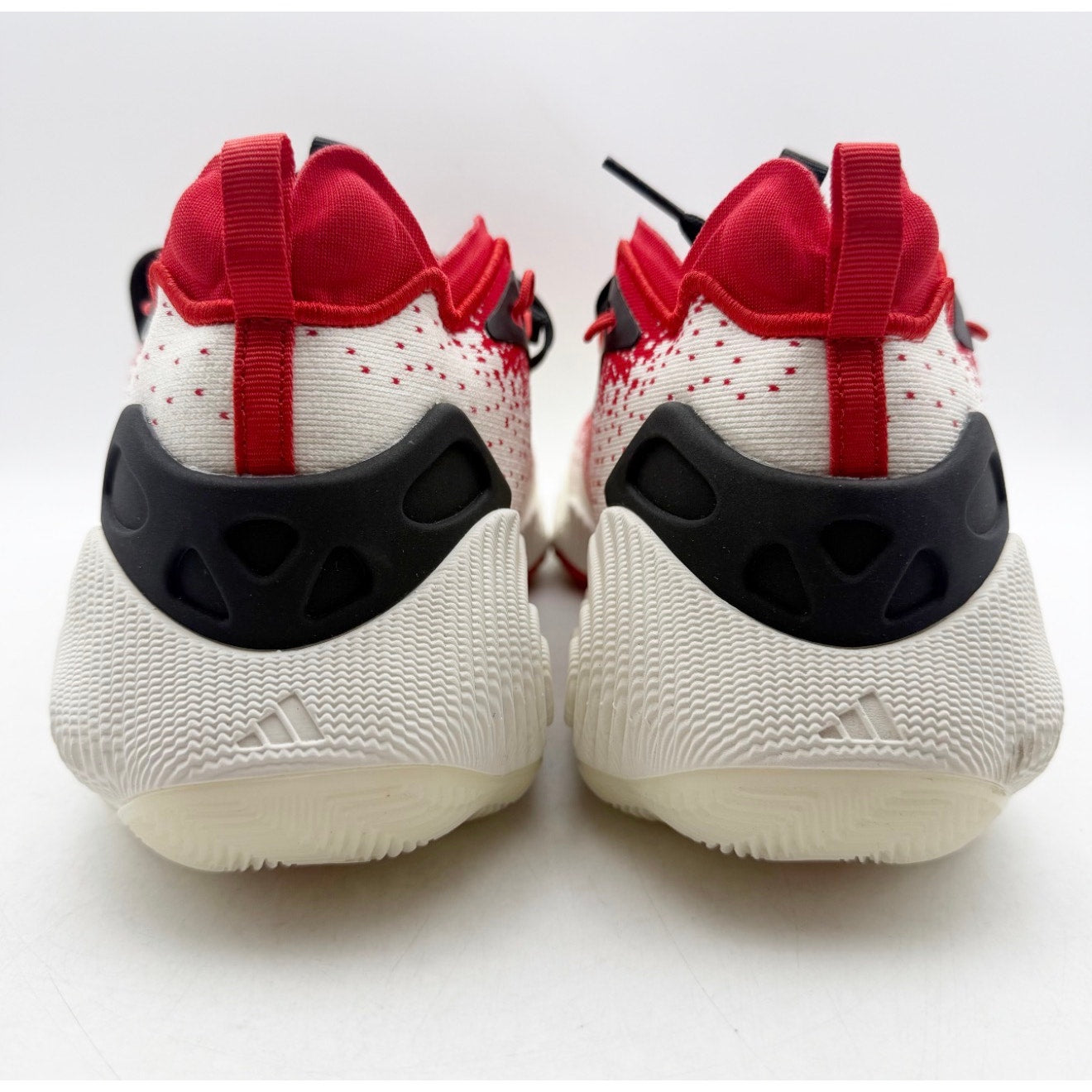 Adidas Mens Trae Young 3 Basketball Shoes US 9 White Red Athletic Sneakers NWOB