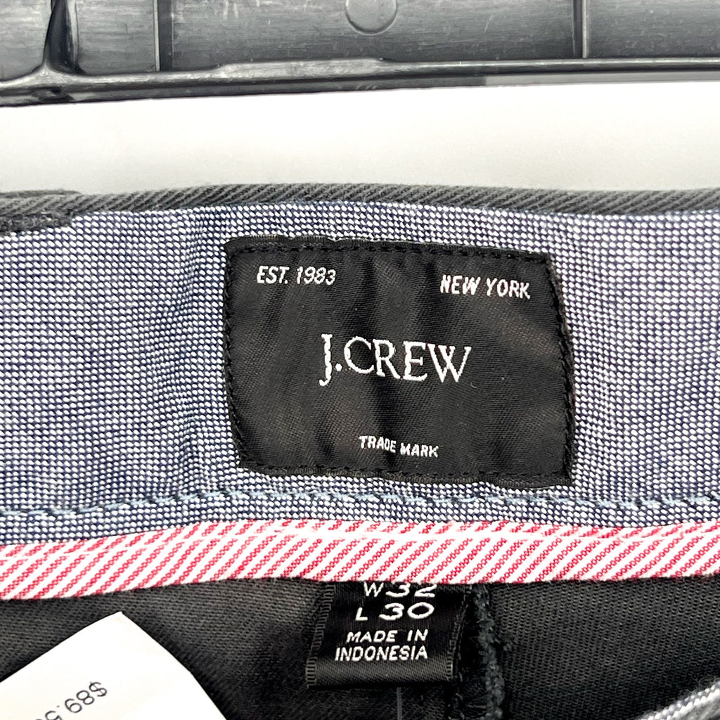 J.CREW Mens 770 Straight-fit Chino Pants 32x30 Onyx Grey Stretch AR886 NWT