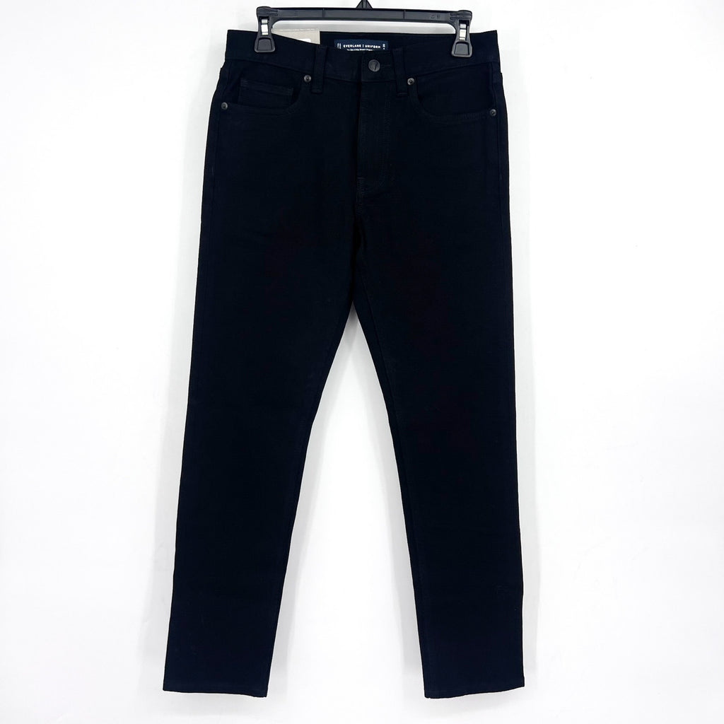 EVERLANE Men's Slim 4-Way Stretch Jeans 29x30 Black Uniform Organic Cotton NWT