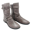 Miz Mooz Womens Pasha Mid Calf Boots EU 39 US 8.5 Grey Leather NIB