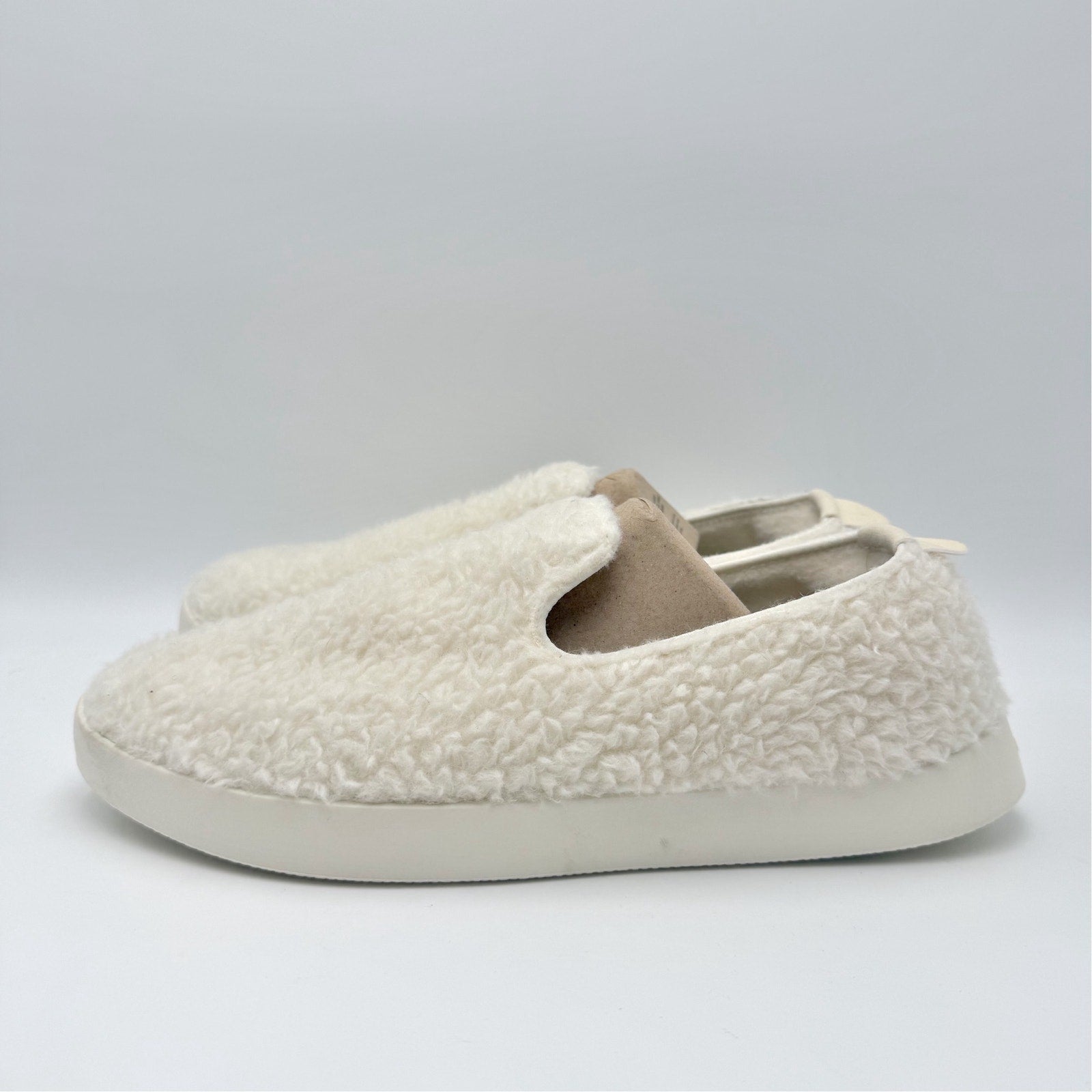 AllBirds Mens Wool Lounger Fluff Casual Sneakers US 9 White Slip On NIB
