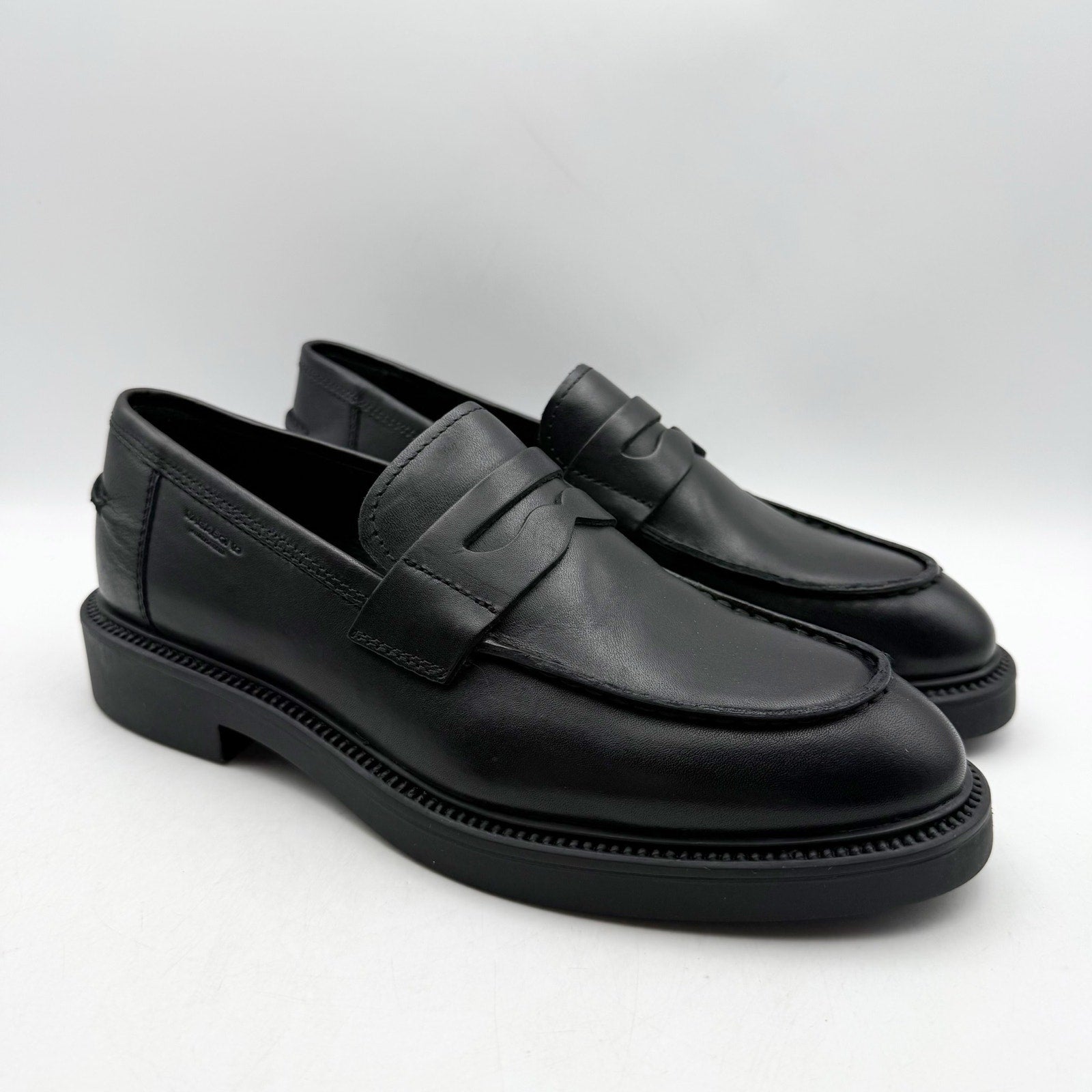 Vagabond Shoemakers Womens Alex Loafers EU 39 US 9 Black Leather NIB