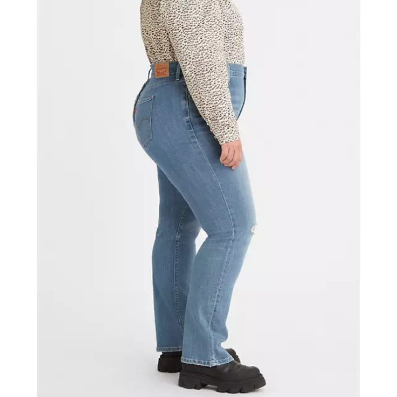 Levi's Womens 724 Slim Straight Jeans 26W Blue Slate Fixer 83737-0016 NWT