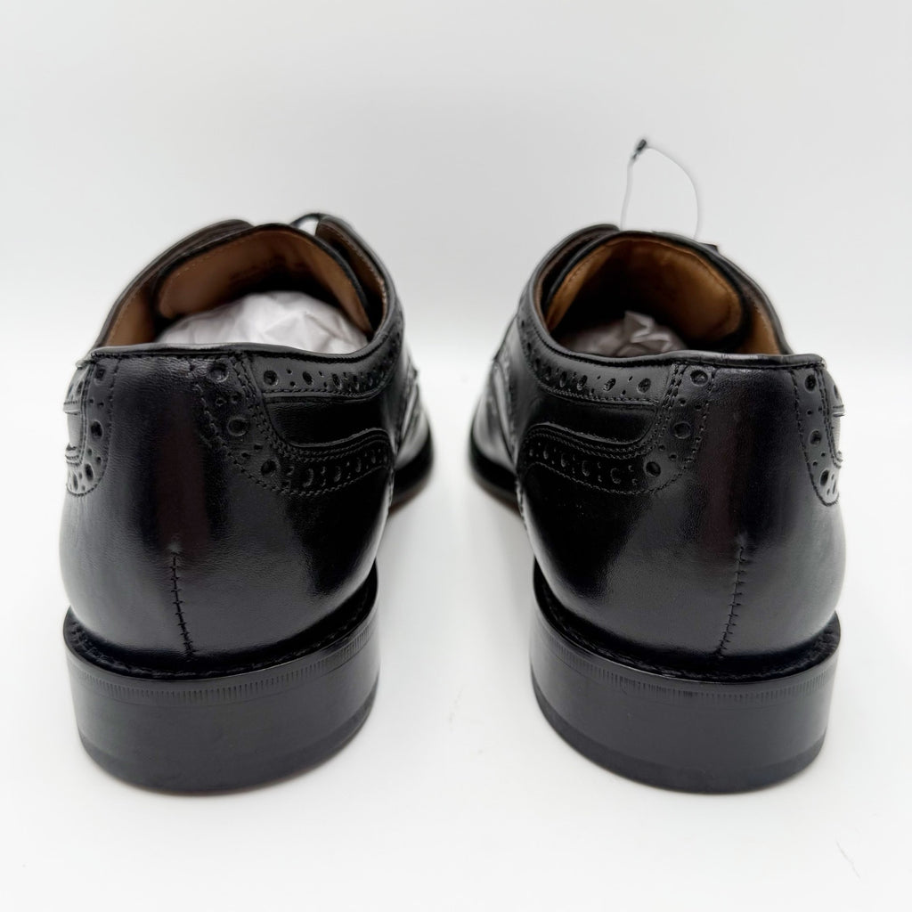 Florsheim Mens Conetta Wing Tip Oxford Shoes Size 11.5 M Black Leather NIB