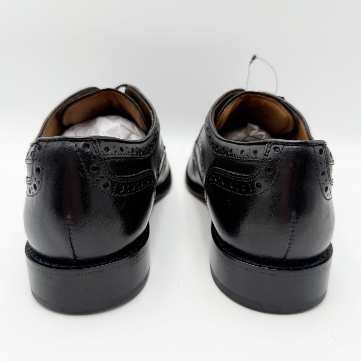 Florsheim Mens Conetta Wing Tip Oxford Shoes Size 11.5 M Black Leather NIB