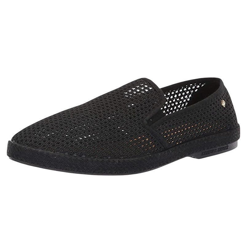 Rivieras Womens Classic Mesh Slip On Shoes Size 7.5 EU 38 Black NIB