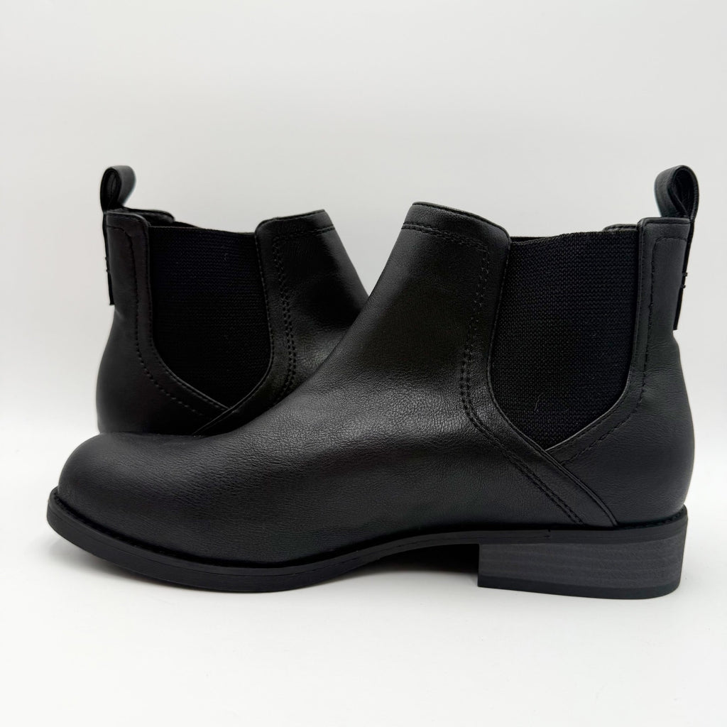 Crown Vintage Womens Flendi Chelsea Ankle Boots Size 11 WIDE Black NWOB