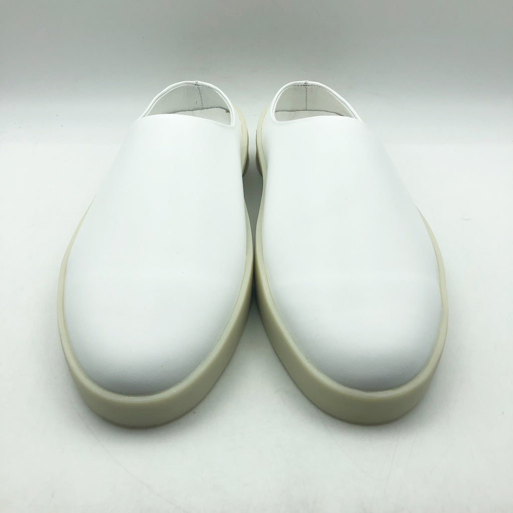 Wolf & Shepherd Mens 7.5 Womens 9 Cruise Mule Slip On Shoes White Vanilla NIB