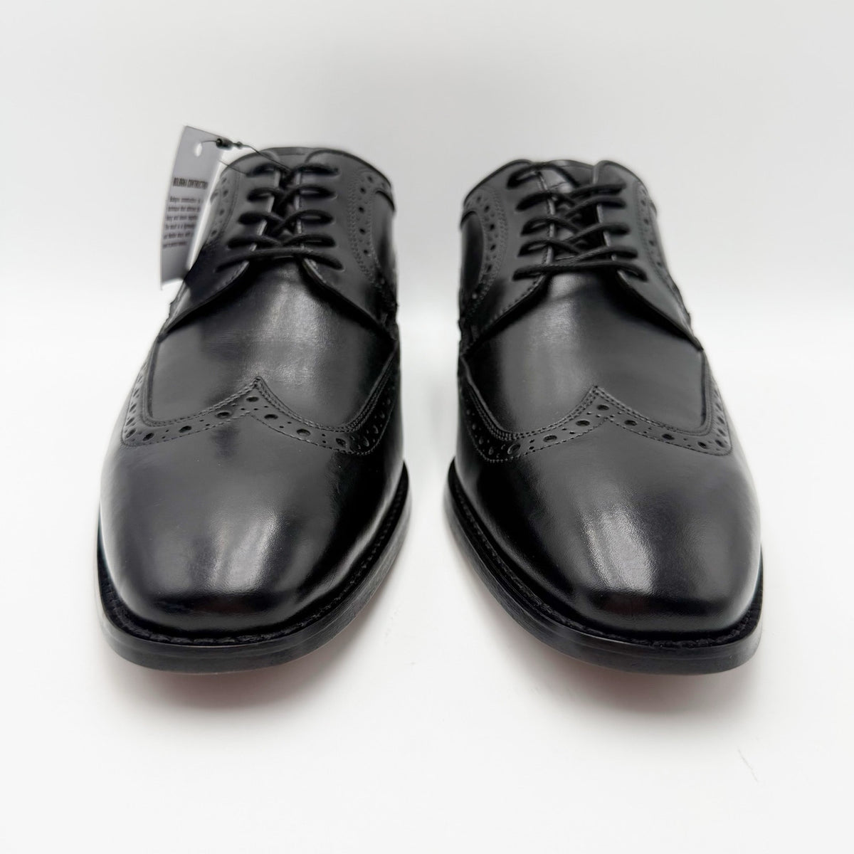 Florsheim Mens Conetta Wing Tip Oxford Shoes Size 11.5 M Black Leather NIB