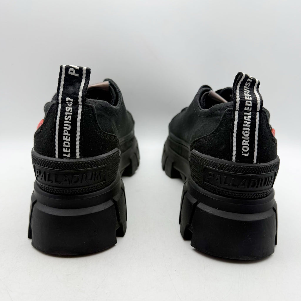 Palladium Womens Revolt Lo TX Platform Casual Sneakers Size 7.5 Black NWOB