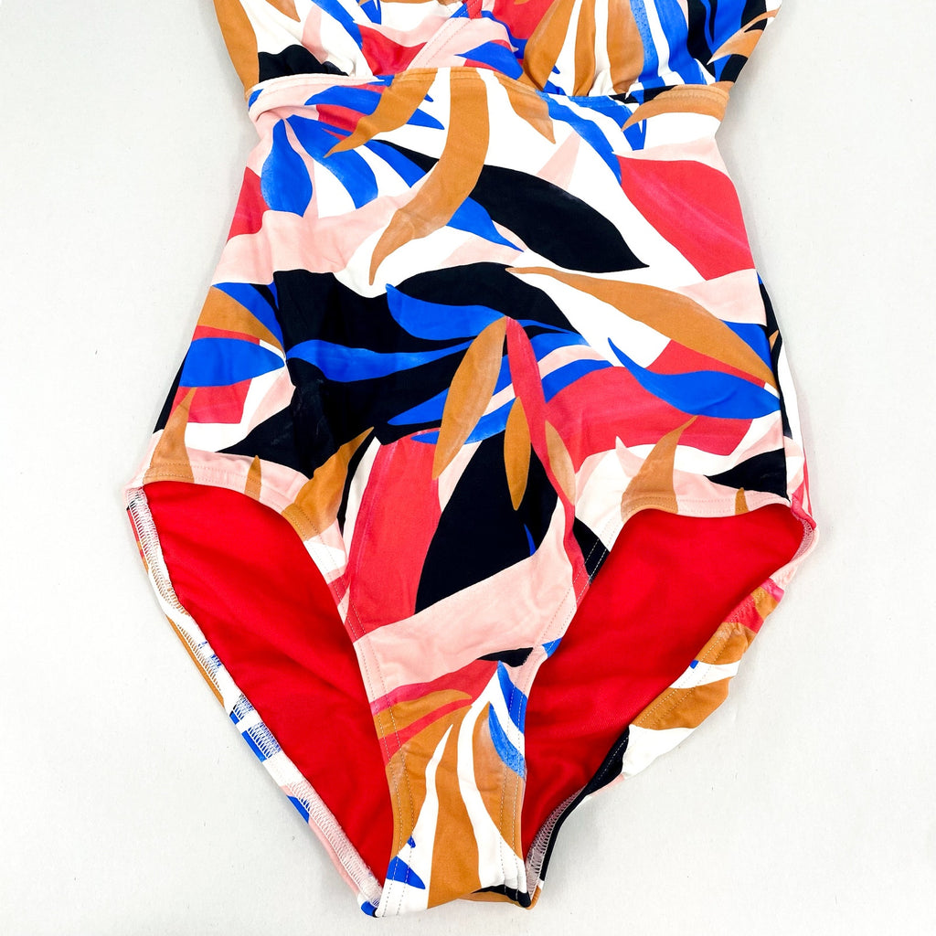 PRANA Women's Atalia One Piece Swimsuit XS Multi Tropics Print UPF 50+ NWT