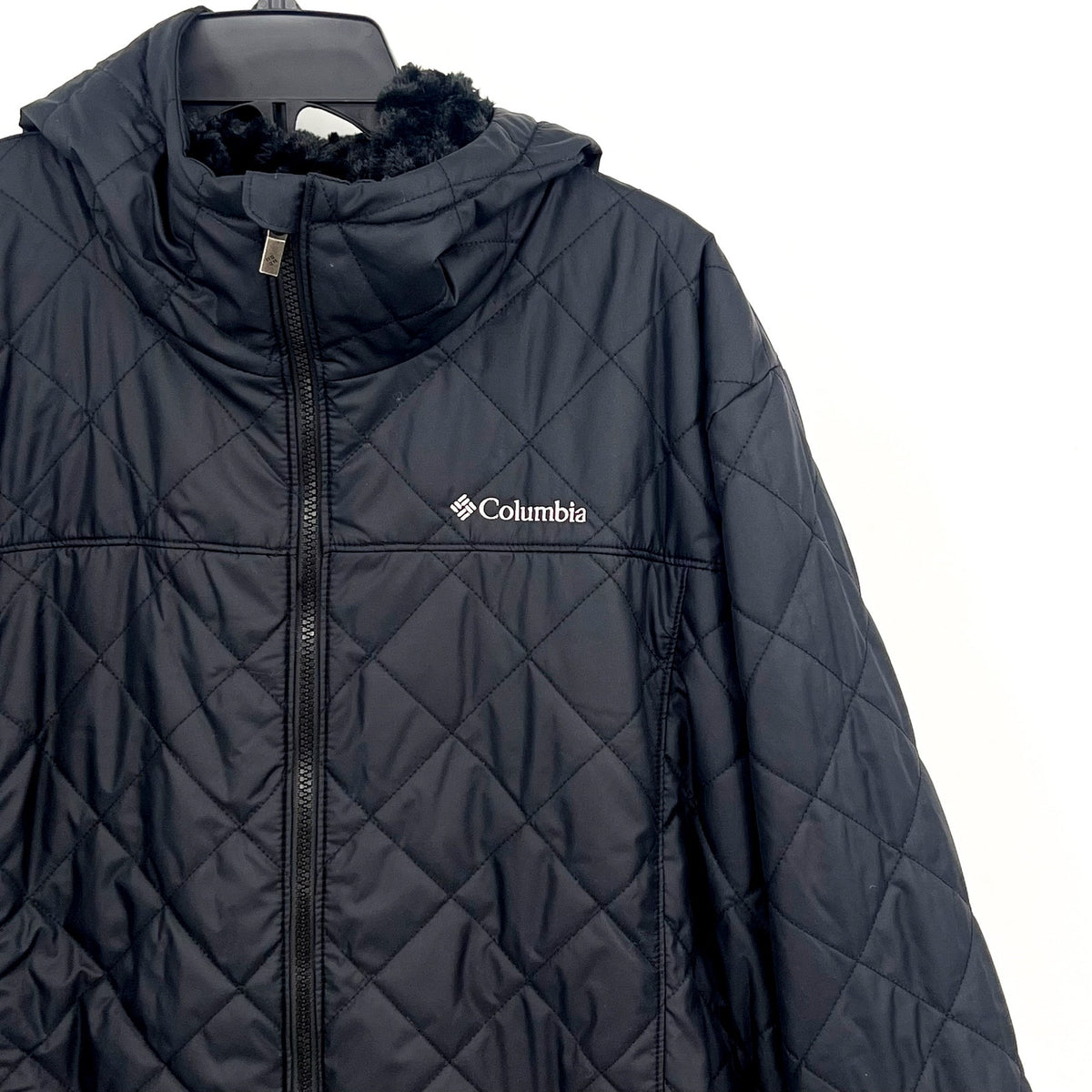 COLUMBIA Women's Copper Crest II Hooded Jacket 2X Black Omni Shield NWT