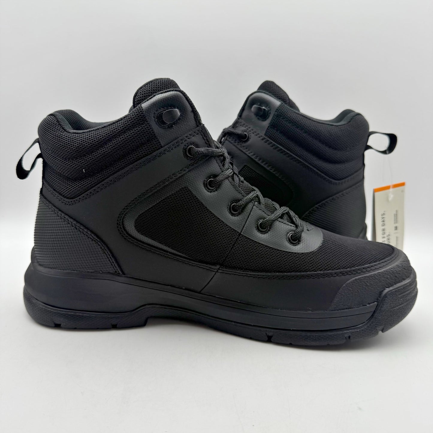 BOGS Mens Shale Glacial Grip Work Boots US 9 EU 42 Black Lace Up Waterproof NWOB