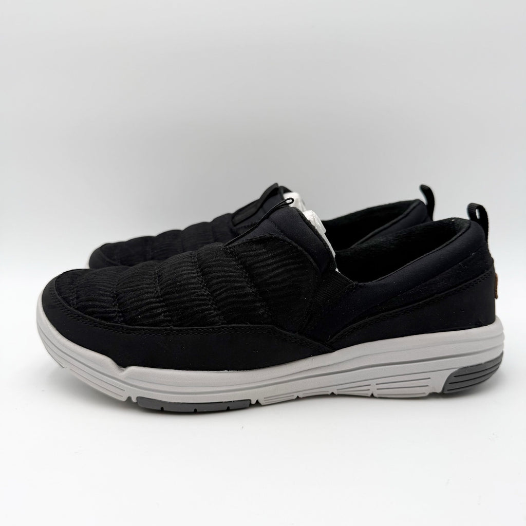 Ryka Womens Adel Sneakers Size 9 Wide Black Slip On Water Resistant NIB