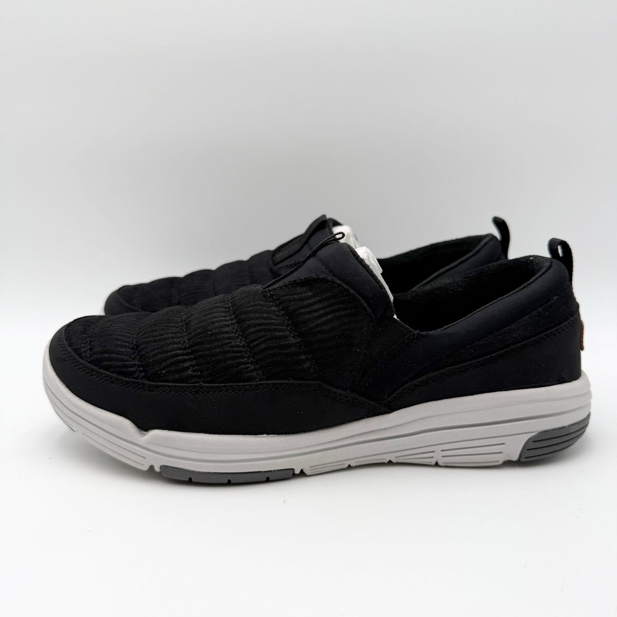 Ryka Womens Adel Sneakers Size 9 Wide Black Slip On Water Resistant NIB