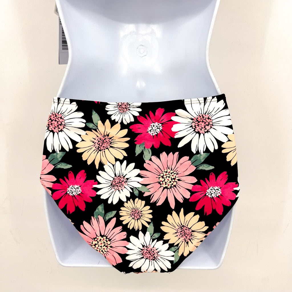 ABERCROMBIE Girls Bikini Set Size 17- 18 Pink Black Multi Floral NWT