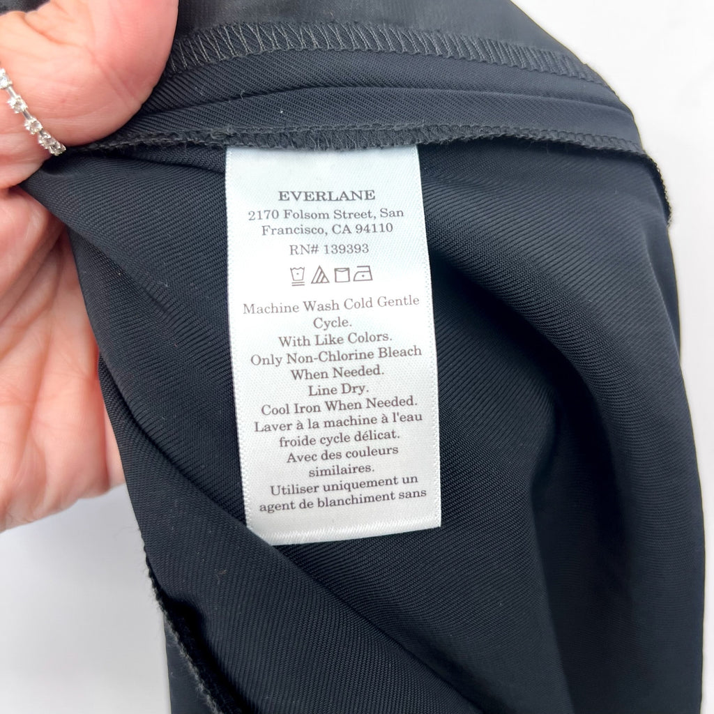EVERLANE Women's The Ultimate Jumpsuit Size 6 Black Belted Wide Leg NWT