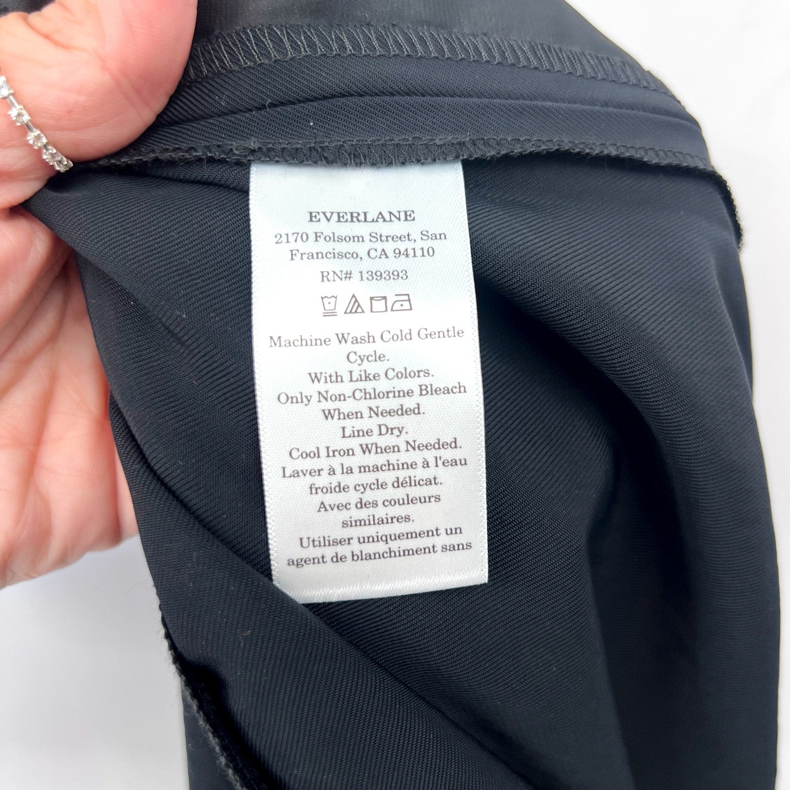 EVERLANE Women's The Ultimate Jumpsuit Size 6 Black Belted Wide Leg NWT