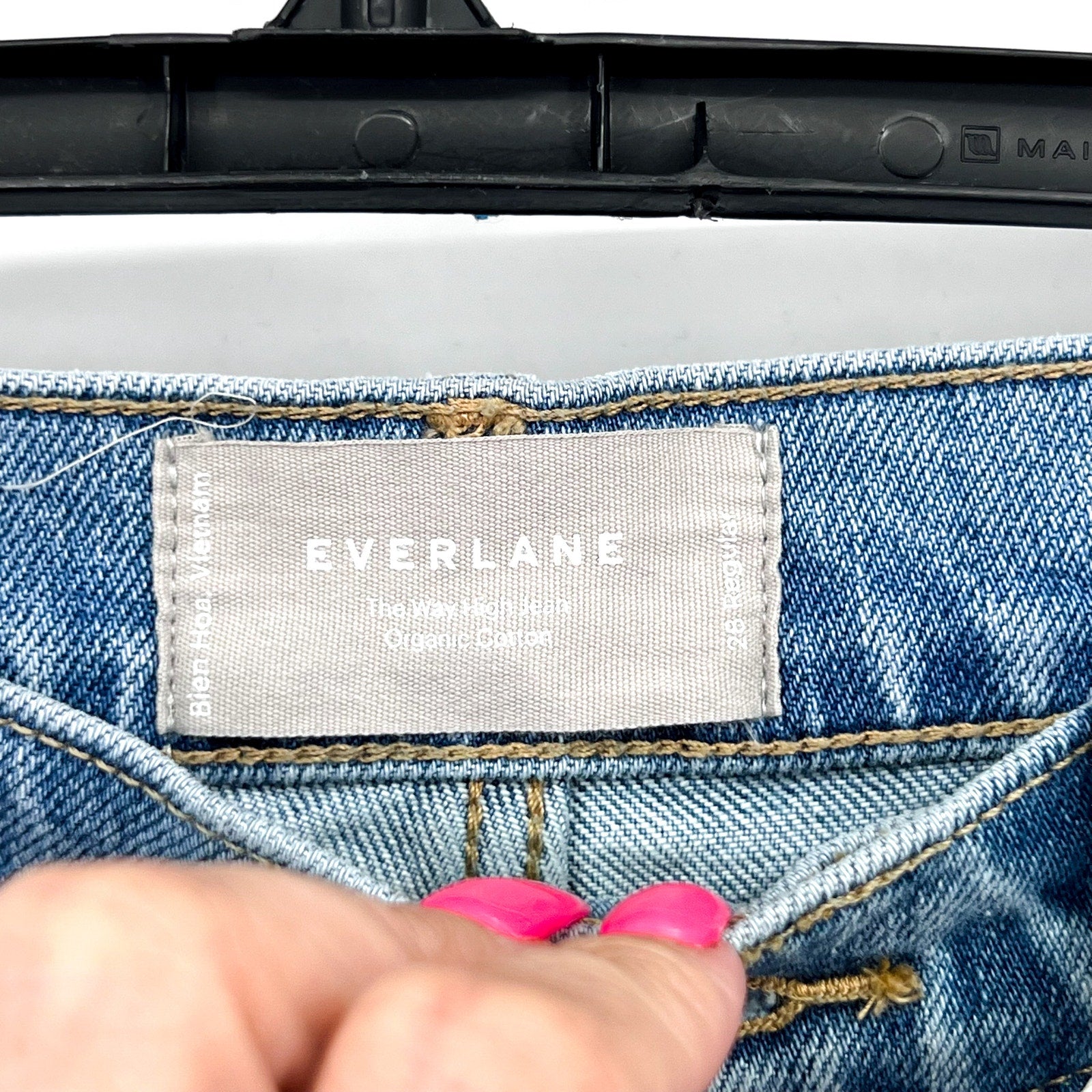 EVERLANE Women's The Way-High Jeans Size 28R US 6 Light Indigo Blue Denim NWT