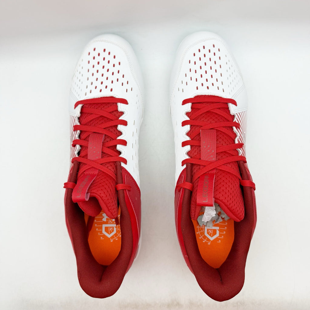 Under Armour Mens Leadoff Low Rm Baseball Cleats US 12 EU 46 Red White NIB