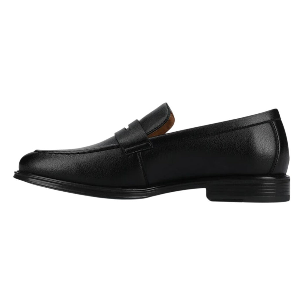 Vance Co. Mens Phineas Penny Loafers SIZE 11 WIDE EU 44 Black Leather NWOB
