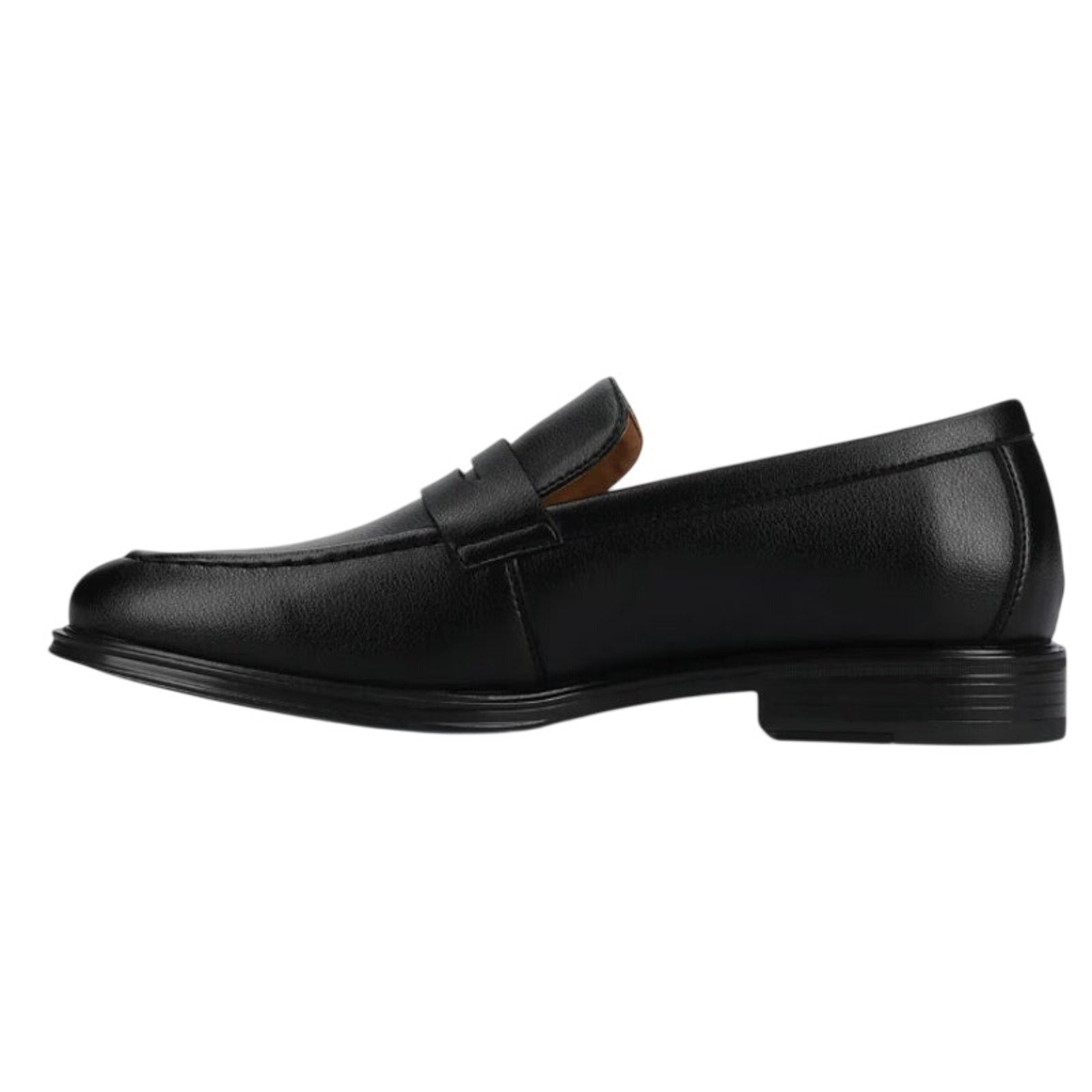 Vance Co. Mens Phineas Penny Loafers SIZE 11 WIDE EU 44 Black Leather NWOB