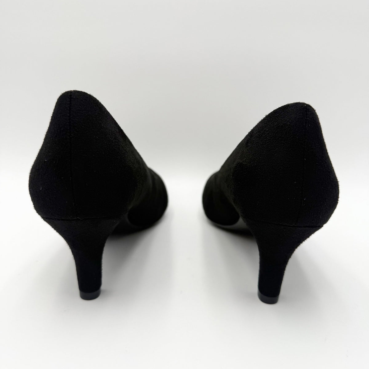LifeStride Womens Parigi Pumps Size 9 Wide EU 40 Black Microfiber Heels NIB