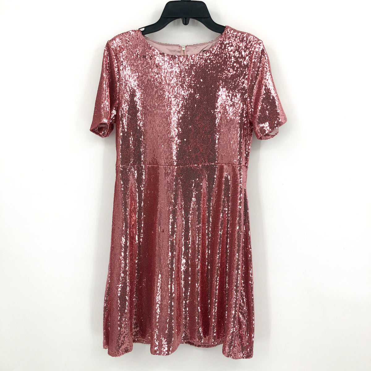 BARDOT JUNIOR Girl's Peta Sequin Dress Size 16 XL Pink Short Sleeve Party NWT